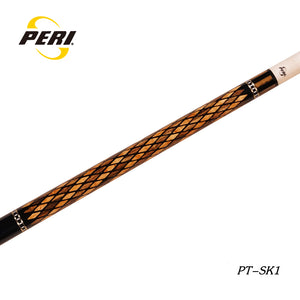 The supremely high-end Peri Sorcerous special edition - Pyramid "515" pool cue is made of ebony inlaid with 515 pieces of Bocote and Birdeye maple woods that are strictly selected. This model has a very limited amount in stock.